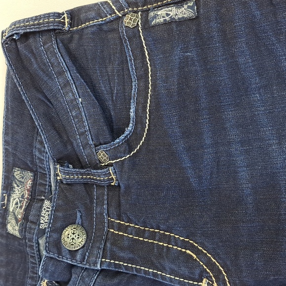 Silver Suki Rose Surplus Jean Long Shorts Size W27 - Picture 5 of 17